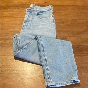 Everlane Blue Cheeky Straight Leg Jeans